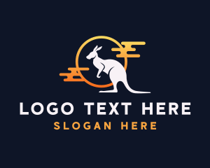 Animal - Wild Kangaroo Animal logo design