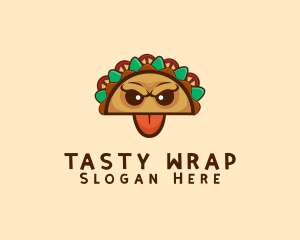 Burrito - Mexican Taco Monster logo design