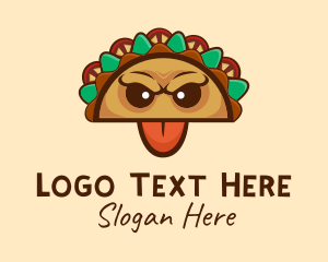 Burrito - Mexican Taco Monster logo design