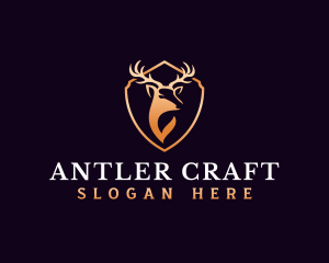 Luxury Antler Horn logo design