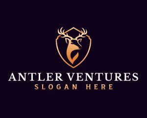 Luxury Antler Horn logo design