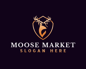 Luxury Antler Horn logo design