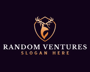 Luxury Antler Horn logo design