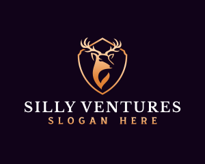 Luxury Antler Horn logo design