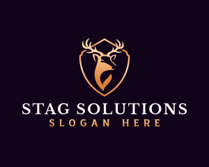 Luxury Antler Horn logo design