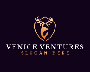 Luxury Antler Horn logo design