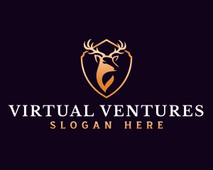 Luxury Antler Horn logo design