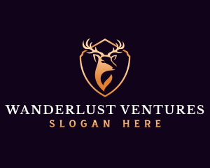 Luxury Antler Horn logo design