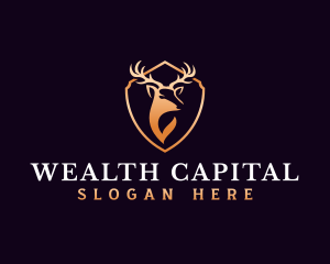 Luxury Antler Horn logo design