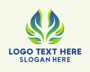 3D Herbal Leaf Gardening  Logo