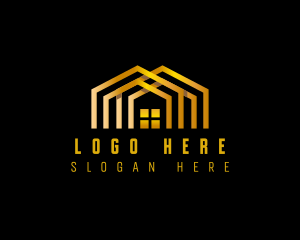 Roof House Architecture Logo