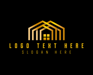 Home Improvement - Roof House Architecture logo design