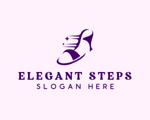 Fashion Stiletto Shoe logo design