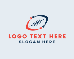 Quarterback - Football Sports Ball logo design