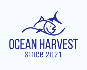 Aquaculture - Tuna Sea Fish logo design