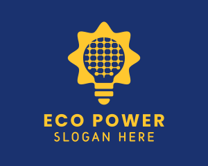 Renewable - Renewable Solar Bulb logo design