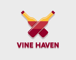 Winery Bar Liquor logo design