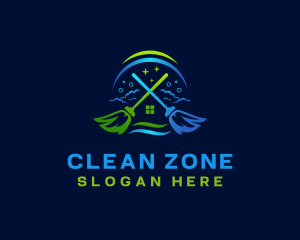 Broom House Sanitary logo design