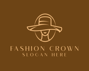 Woman Hat Boutique logo design