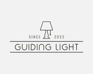 Minimalist Lamp Decor logo design