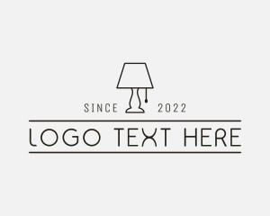 Minimalist Lamp Decor Logo
