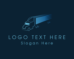 Fast - Express Truck Logistics logo design
