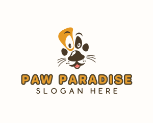 Pet Dog Paw logo design