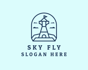 Sky Lighthouse Turret  logo design