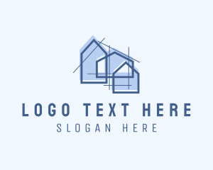 Construction - Home Property Architecture logo design