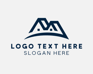 Home - House Roofing Arc logo design