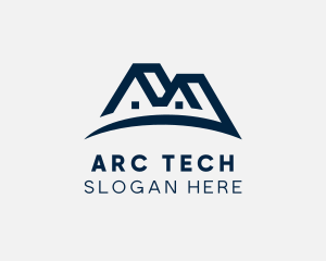 Arc - House Roofing Arc logo design