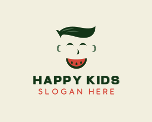 Happy Fruit Watermelon logo design