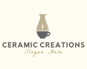 Ceramic - Pottery Coffee Cafe logo design