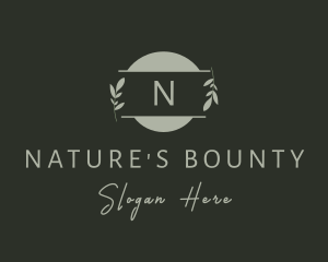 Nature Plant Leaf logo design