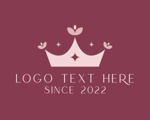 Beauty - Flower Beauty Tiara logo design