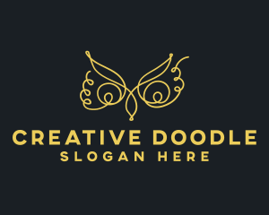 Creative Owl Doodle logo design