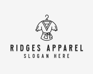 Bathrobe Fashion Clothing logo design