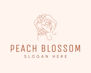Flower Lady Beauty logo design