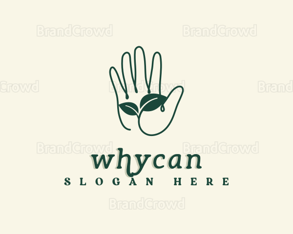 Gardener Hand Plant Logo