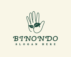 Therapy - Gardener Hand Plant logo design