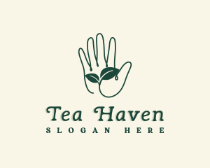 Gardener Hand Plant logo design