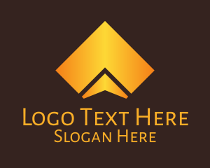 Polygonal - Gold Professional Business Shape logo design