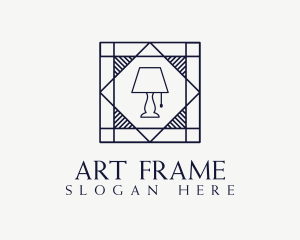 Frame - Antique Frame Lamp logo design
