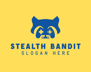 Bandit - Raccoon Game Controller logo design