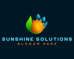 Sunlight - Sun Energy Solar logo design