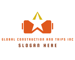 Star VR Goggles logo design
