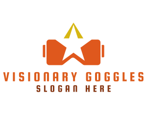 Goggles - Star VR Goggles logo design