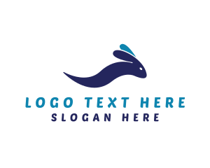 Travel Agency - Beach Wave Rabbit logo design