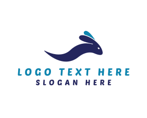 Pet - Beach Wave Rabbit logo design