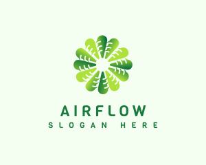 Wind Propeller Airflow logo design